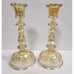 Marigold Carnival Glass Iridescent Home Decor 8 Candlestick Holder FREE SHIP