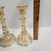 Marigold Carnival Glass Iridescent Home Decor 8 Candlestick Holder FREE SHIP