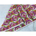 Vera Bradley Lilli Bell Baby Blanket Trim White Pink Flowers Reversible