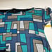 IC By Connie K Top Womens Large Blue Abstract Art Colorblock Long Sleeve