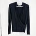 ATHLETA Inner Twist Wrap Pullover Hooded Athletic top athleisure black neutral