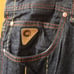 Akdmks Colored Stitching Embroidered Baggy Streetwear Y2k 90s Denim Jean's 40
