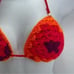 Handmade Napper brand granny square string bikini top halter adjustable any size