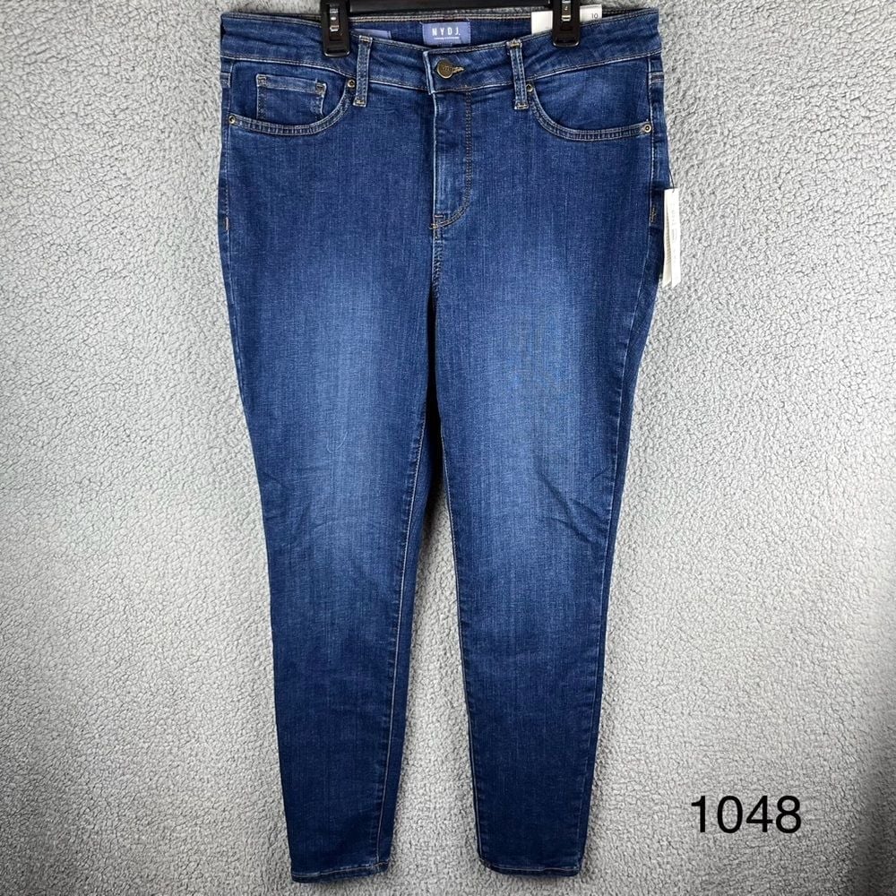 NYDJ Women's Skinny Medium Wash High Rise Jeans Lift Tuck Technology Sz 10 NWT