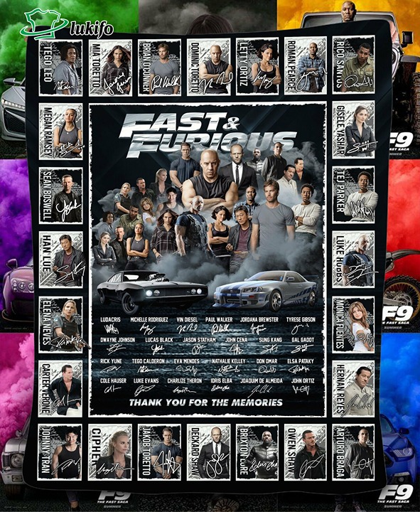 Fast n Furious Thank You For The Memories Blanket