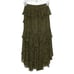 Misa Los Angeles Kiana Skirt In Green Dot Small