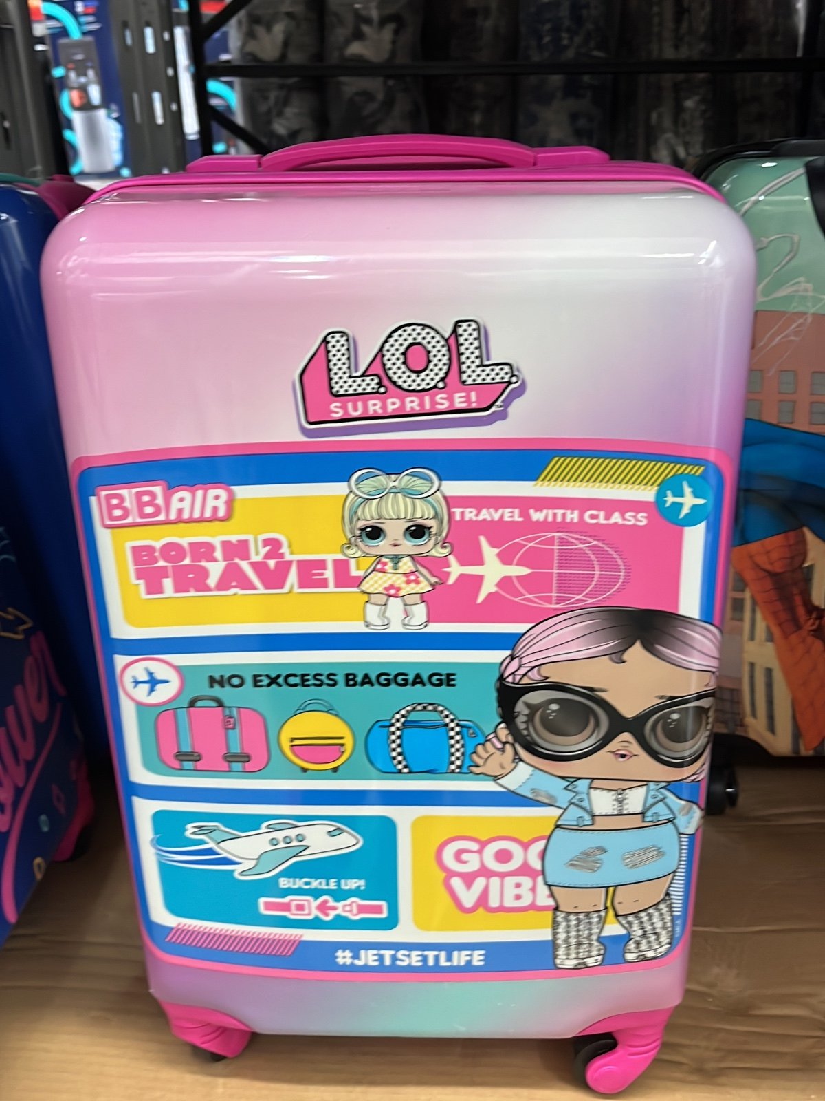 LOL 21 inch childs hard suitcase with handles