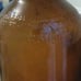 Vintage amber liquor bottle
