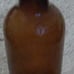 Vintage amber liquor bottle