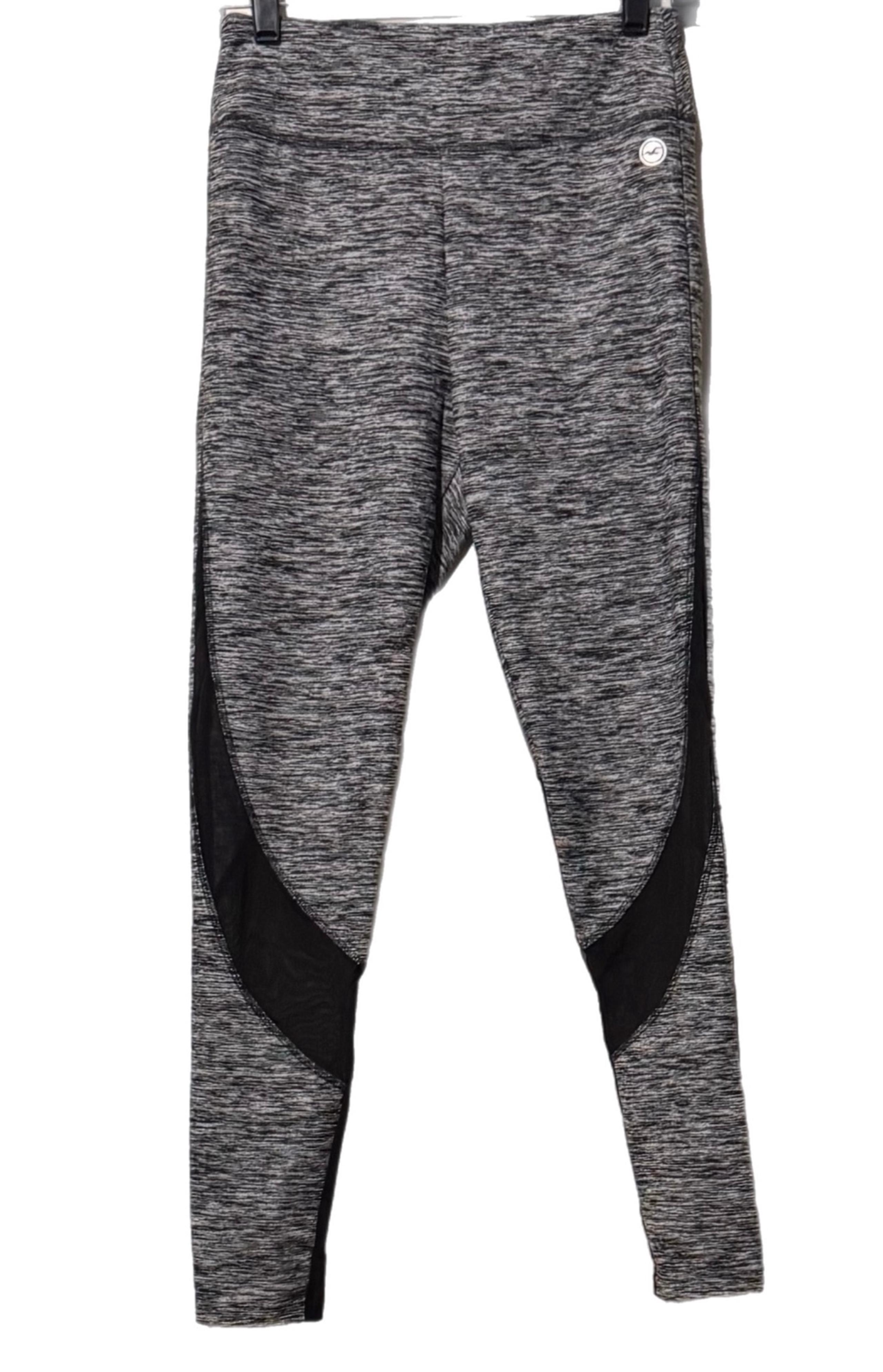 Hollister (Y) Womens High Rise Workout Leggings M Gray Activewear Stretch EUC