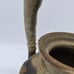 Vintage Port Hudson Pottery Thick Handle Teapot Brown Artist Signed Farmhouse