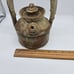 Vintage Port Hudson Pottery Thick Handle Teapot Brown Artist Signed Farmhouse