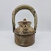Vintage Port Hudson Pottery Thick Handle Teapot Brown Artist Signed Farmhouse
