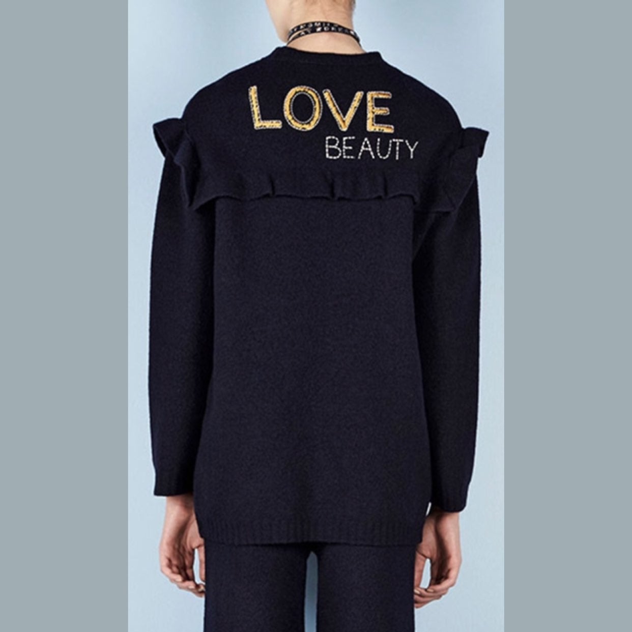 Red Valentino 100% Wool Navy Sweater M