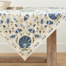 NWT Pottery Barn Alina Suzani Cotton/Linen Table Throw