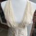 Bebe lace halter top, off white