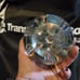 Clear Glass vintage paperweight and holder