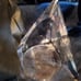 Clear Glass vintage paperweight and holder