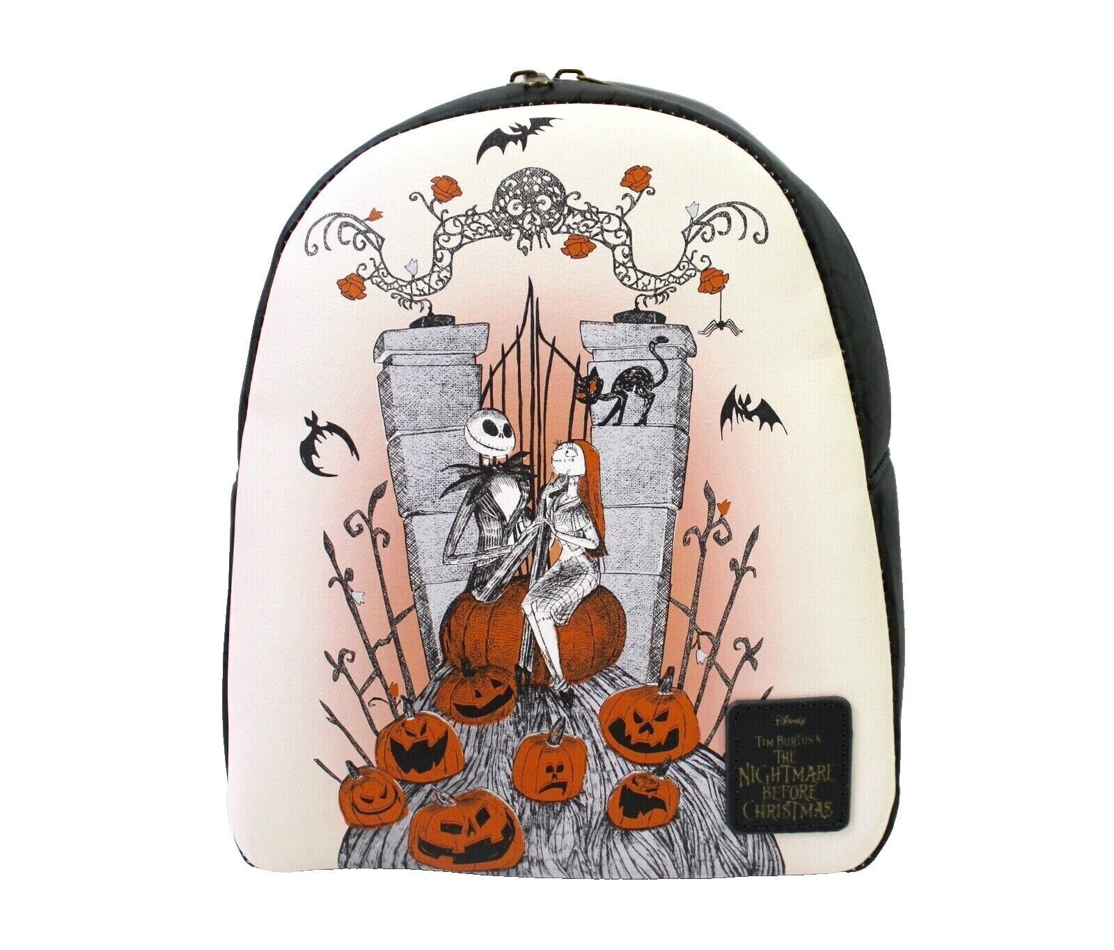 Loungefly The Nightmare Before Christmas Jack & Sally Graveyard Mini Backpack