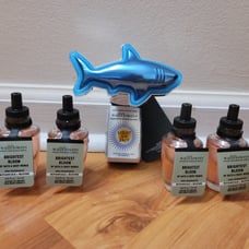 Bath and Body Work Neon Shark Wallflowers And 4 Brightest Bloom Wallflower Refil