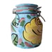 Ciao Italya By Bellini Coffee Canister Latching Lid Roses Hand Painted Italy