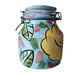 Ciao Italya By Bellini Coffee Canister Latching Lid Roses Hand Painted Italy