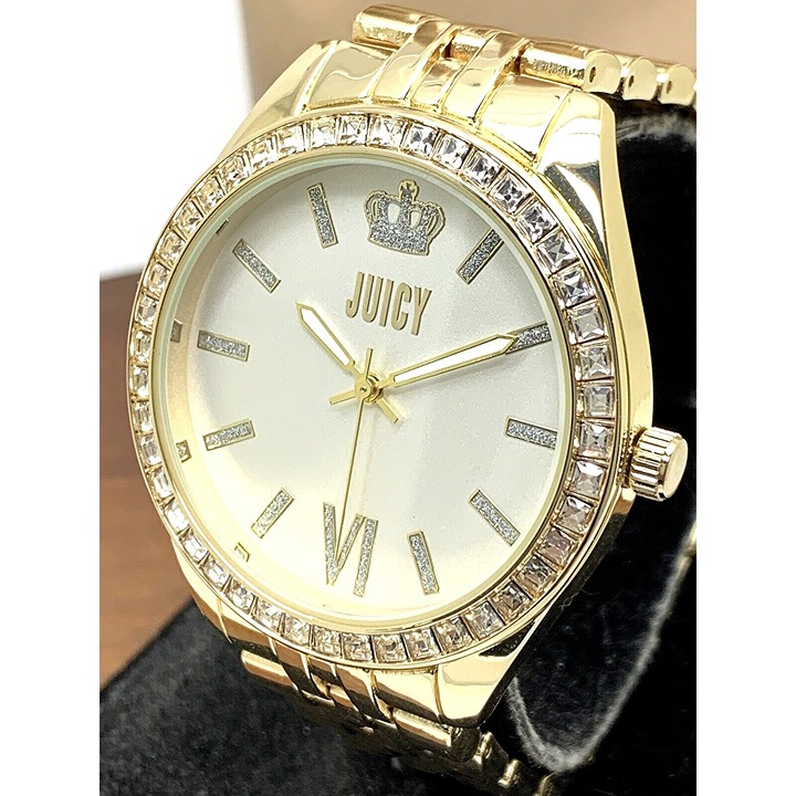 Juicy By Juicy Couture Women's Watch JC/5028 Quartz Silver Dial Gold Steel 38mm