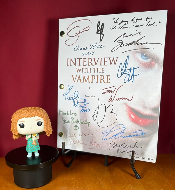 Interview With the Vampire Script Signed- Autograph Reprints- Tom Cruise