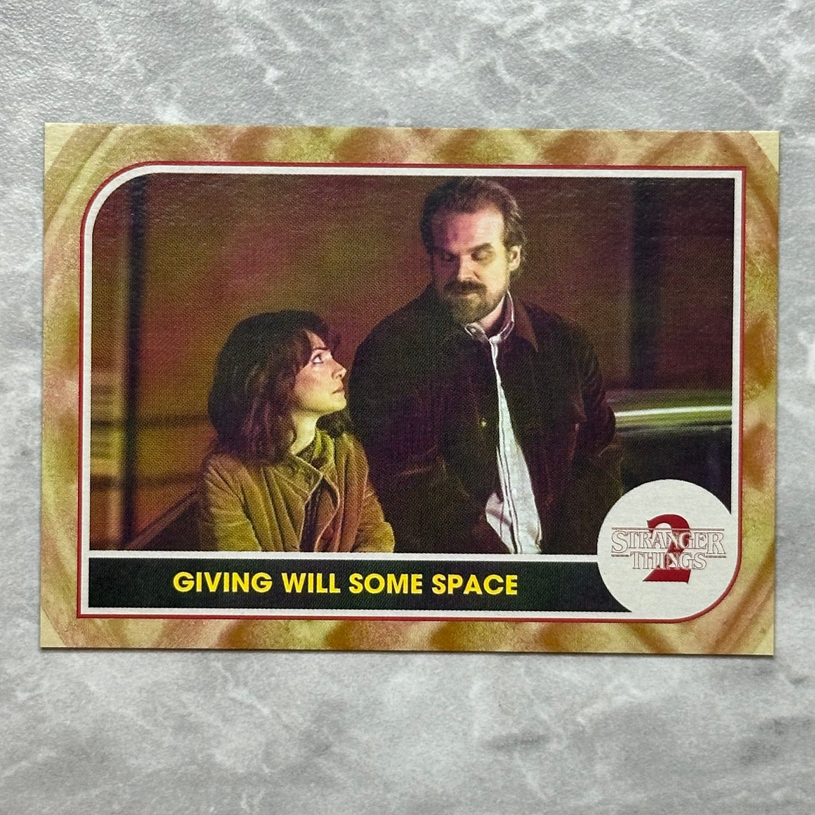 2019 Topps Stranger Things 2 Waffle Giving Will Some Space 09/11 Hopper Joyce
