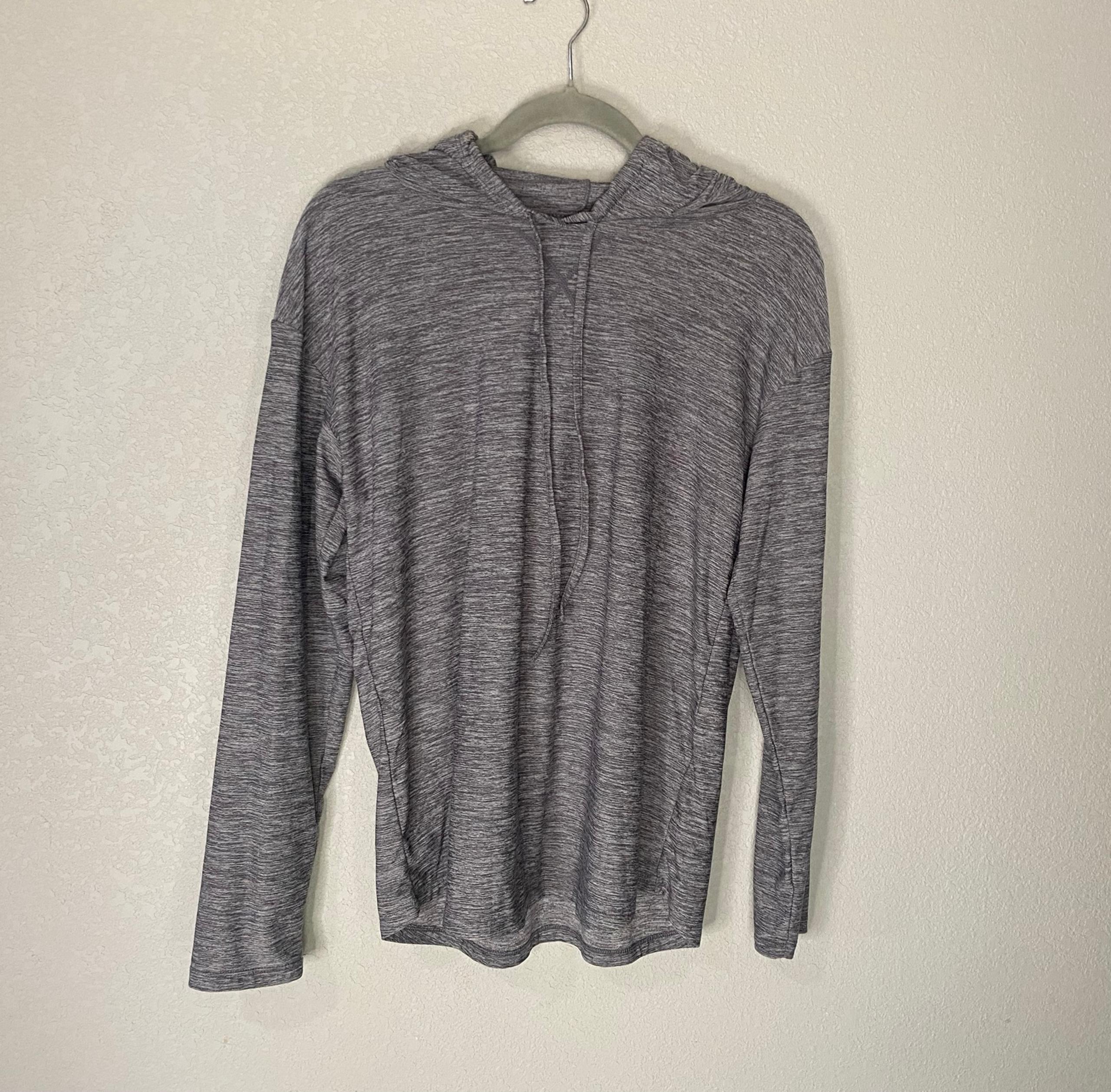 32 Degrees Women’s Small Grey Long Sleeve Lightweight Activewear Hooded Pullover