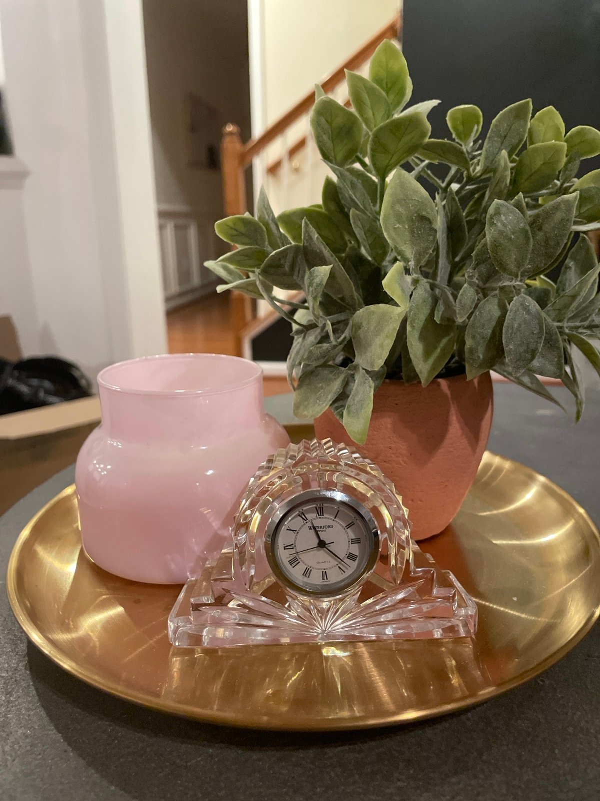 Waterford crystal quartz mantel clock
