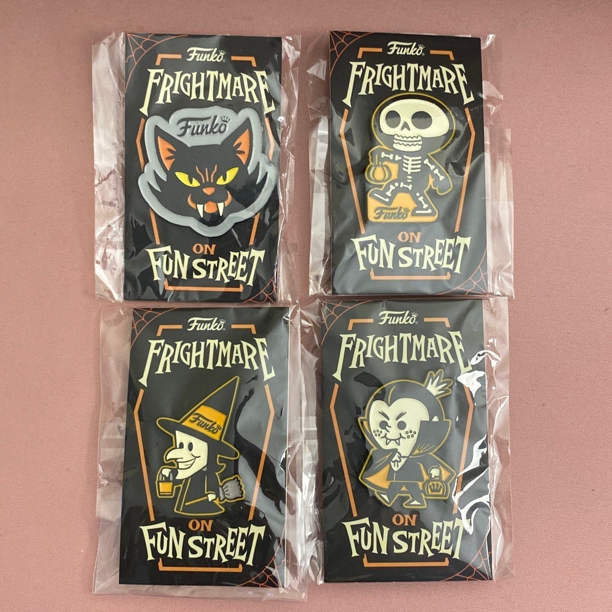 funko pop NYCC 2022 Frightmare on fun street pin lot witch skeleton frankenstein