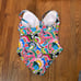 Bleu by Rod Beattie Keyhole Ruched Side Swimsuit Plus Size 20W NWT