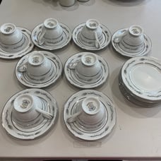 VTG 80’s EMPRESS CHINA JAPAN 8 TEA CUPS SET with 7 SMALL PLATES MOVING SALE
