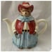 Tea Pot Vintage Otagiri Western Cowgirl Teddy Bear, Ceramic Japan 1960's