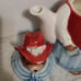 Tea Pot Vintage Otagiri Western Cowgirl Teddy Bear, Ceramic Japan 1960's