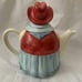 Tea Pot Vintage Otagiri Western Cowgirl Teddy Bear, Ceramic Japan 1960's