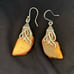 Vintage 925 Sterling Amber Earrings
