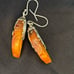 Vintage 925 Sterling Amber Earrings