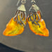 Vintage 925 Sterling Amber Earrings