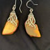 Vintage 925 Sterling Amber Earrings