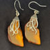 Vintage 925 Sterling Amber Earrings