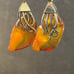 Vintage 925 Sterling Amber Earrings