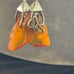 Vintage 925 Sterling Amber Earrings