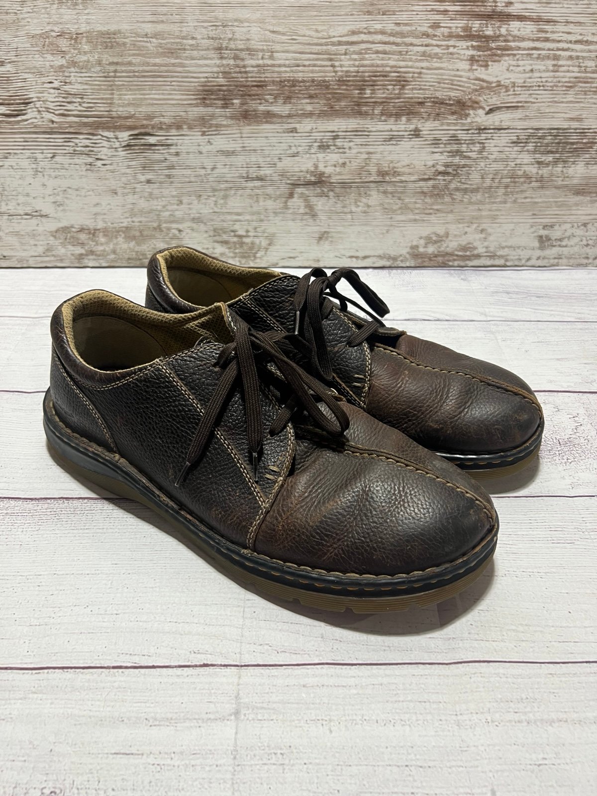 Dr. Martens 11232 Mens Size US 13 M Brown Leather Lace Up Split Toe Oxford Shoes