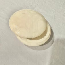 Alabaster trinket swivel box