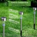 Solar Lights Outdoor Waterproof, Stainless Steel LED Landscape Lighting