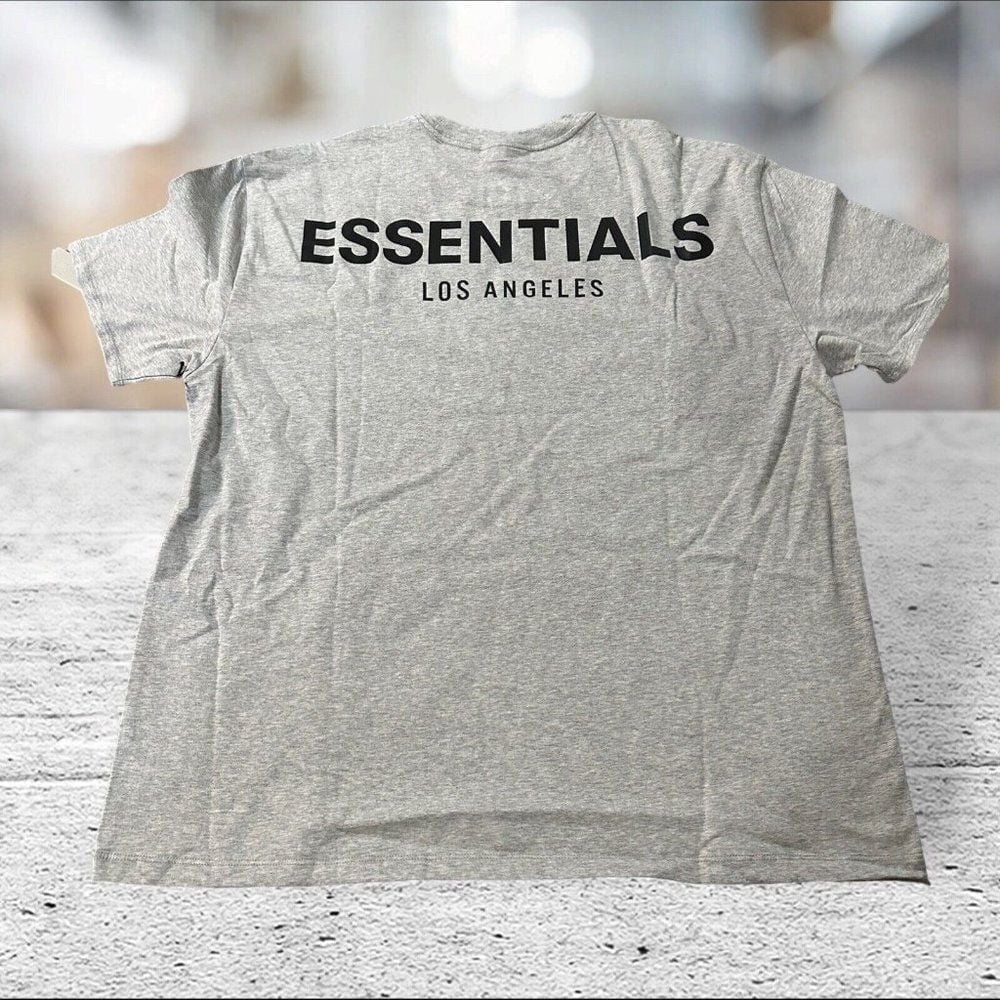Los Angeles Limited Fear Fog Essentials Logo Oversize T-Shirt Xl Heather Grey