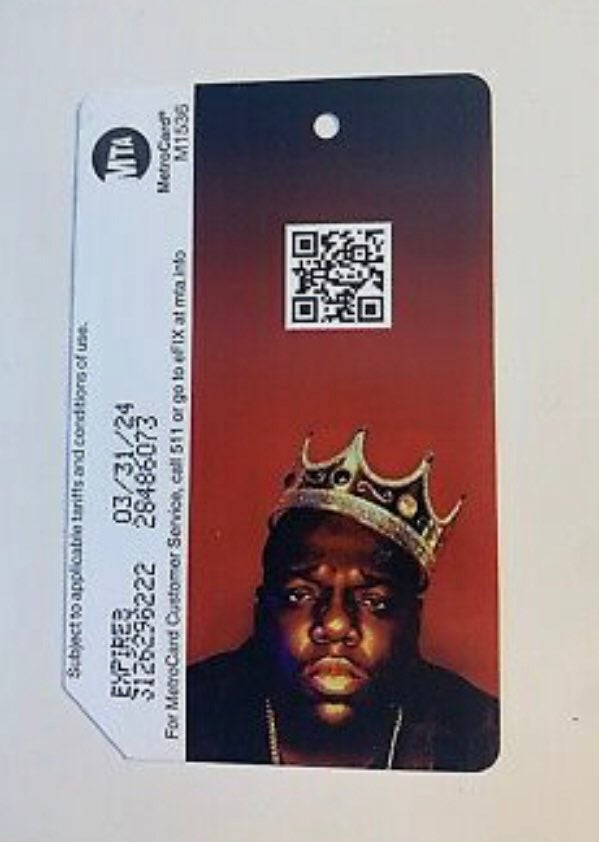 Biggie Smalls Metrocard NYC 50th Birthday Brooklyn-mint