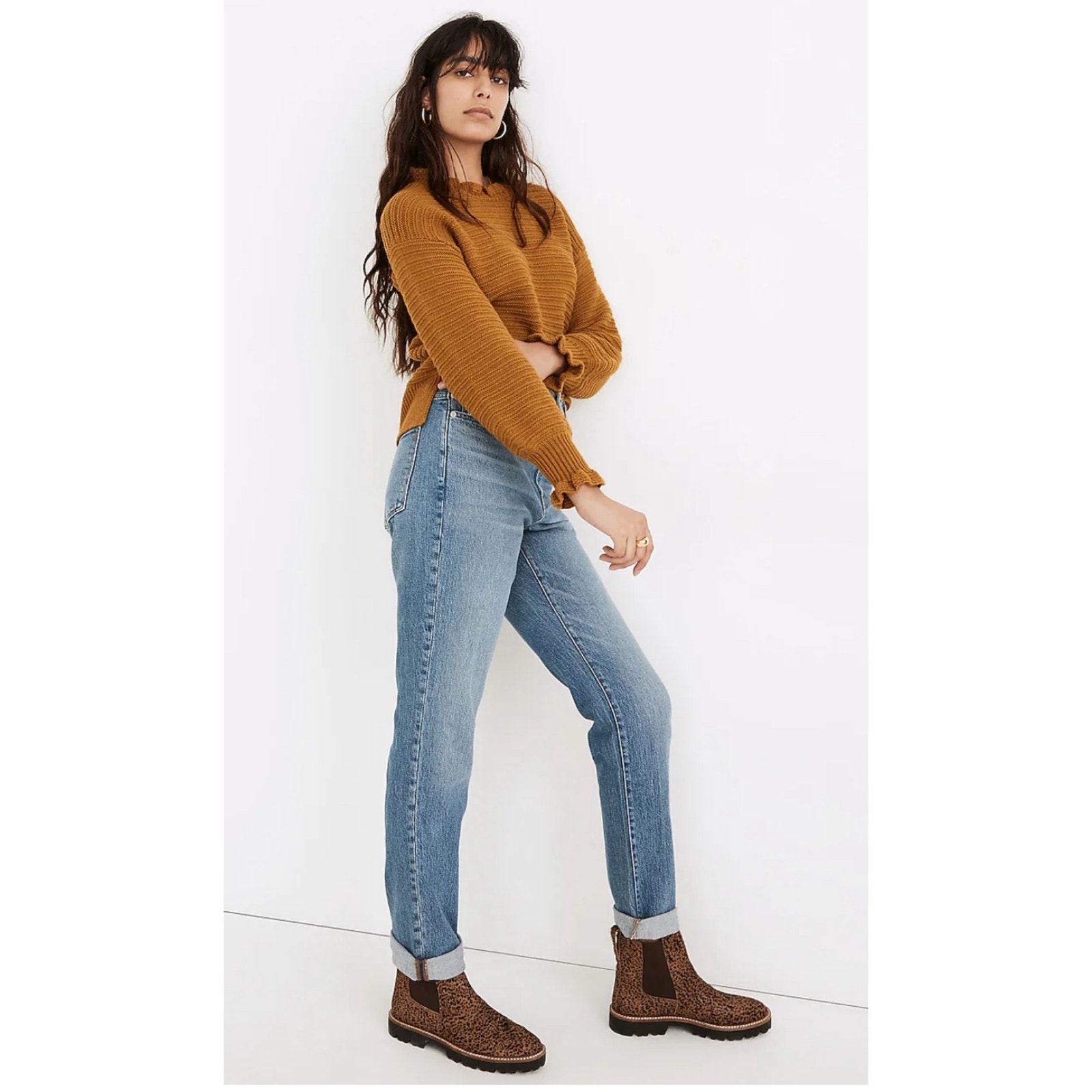 Madewell The High-Rise Slim Boyjean in Neal Wash Stretch Casual Sz 29